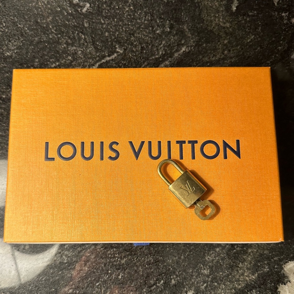 Authentic Louis Vuitton Padlock and Lock Set